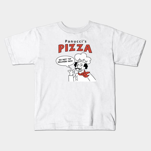 Panucci's Pizza Kids T-Shirt by fandemonium